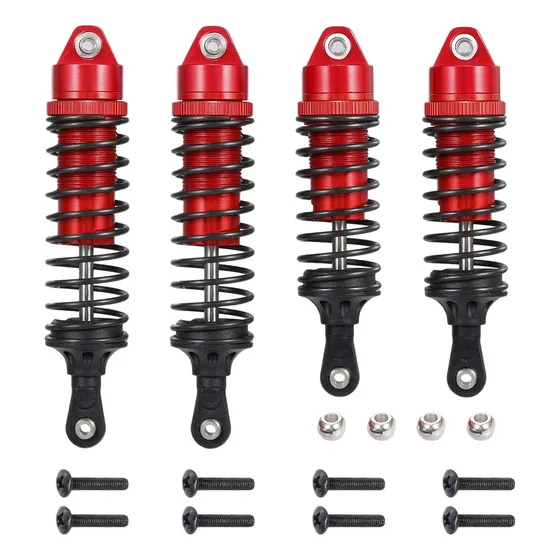 N 4pcs Aluminio Amortiguador Delantero Y Trasero Para 1/10