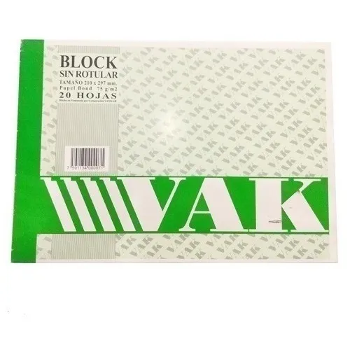 Block De Dibujo Sin Rotular Din A4 Papel Bond 