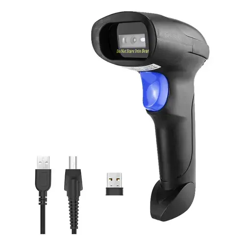 Escáner lector de códigos de barras inalámbrico 2D Qr Code Pdf417 Netum Color Black | Cuotas sin interés