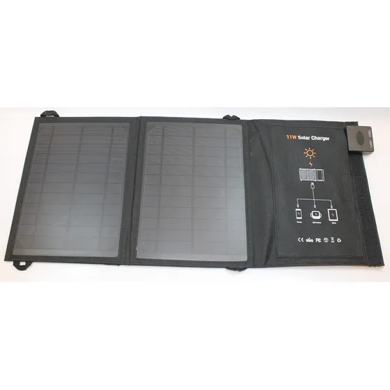 Panel Solar Cargador Portatil Plegable 11w  Doble Usb 1850ma