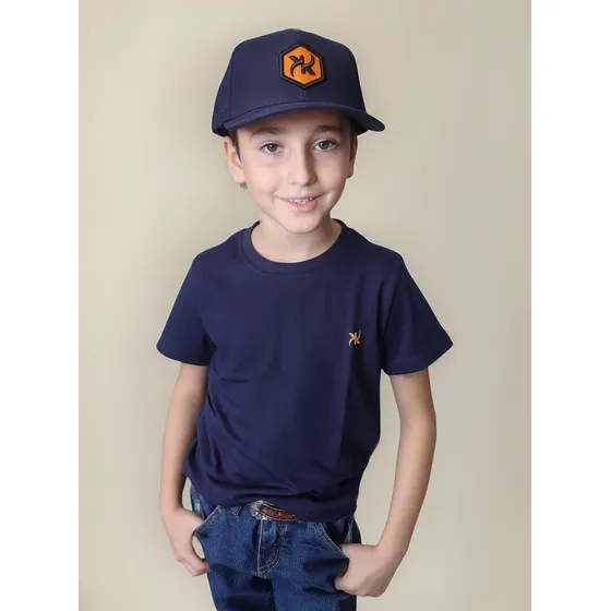 Camiseta Infantil Keep Roping Premium Marinho Kr