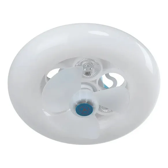 Lampara Foco Ventilador Para Baño 48w Control Remoto