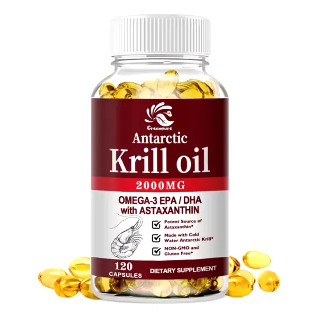 Aceite Krill Con Astaxantina Corazón Cerebro Articulaciones