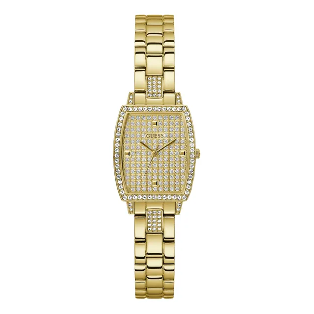 Guess Mujer 25mm Reloj - Pulsera De Tono De Oro Hj5l8