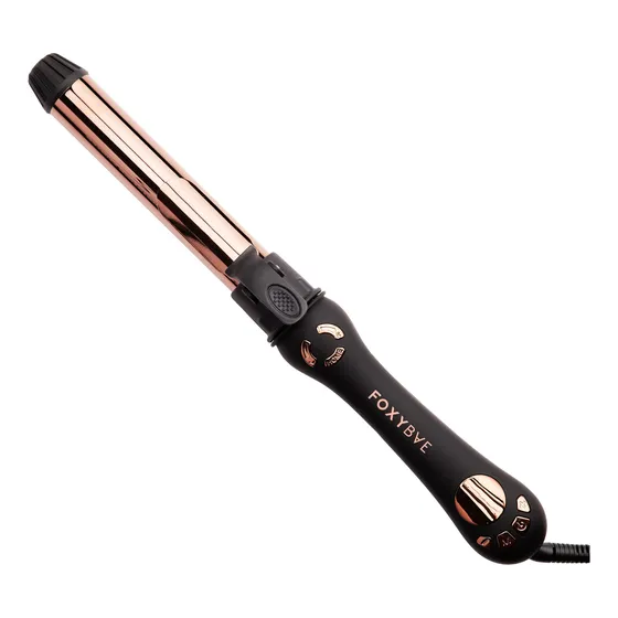 Rizador Automático Foxybae 1.25 Pulgadas Negro Rosa Oro Cont