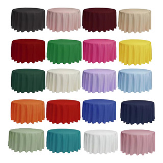 Mantel Para Mesa Redonda Medida 2.90 Diámetro Varios Colores Mantel Para Mesa Redonda Medida 2.90 Diámetro Varios Colores