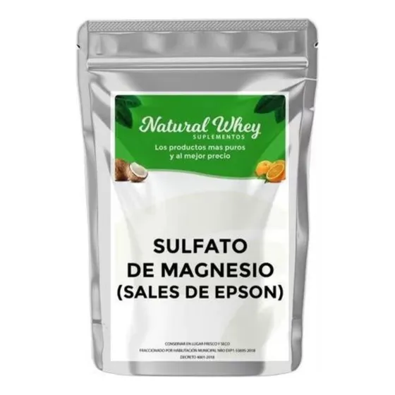 Sales De Epsom Sulfato De Magnesio Puro 99.9% 1 Kilo Usp