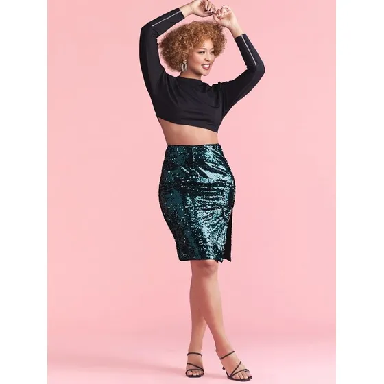 Top Blusa Negro Manga Larga Con Cierre Talla S/ M