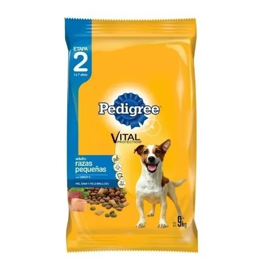 Comida Perro Pedigree Adulto Raza Pequeña 9k + Galletitas