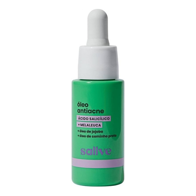Óleo Antiacne Sallve 30ml - Melaleuca, Ácido Salicílico Momento De Aplicação Dia/noite Tip... Óleo Antiacne Sallve 30ml - Melaleuca, Ácido Salicílico Momento De Aplicação Dia/noite Tip...