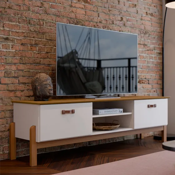 Rack Para Sala Tv Móveis Xpress Vivare Sonetto - Retrô