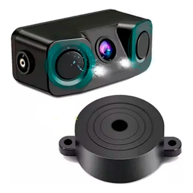 Camara Reversa Doble Sensor Estacionamiento Vision Nocturna 