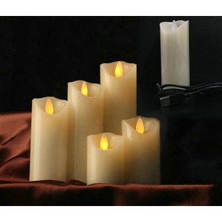 Vela De Parafina Led Recargable Con Alimentación Por Usb Vela De Parafina Led Recargable Con Alimentación Por Usb