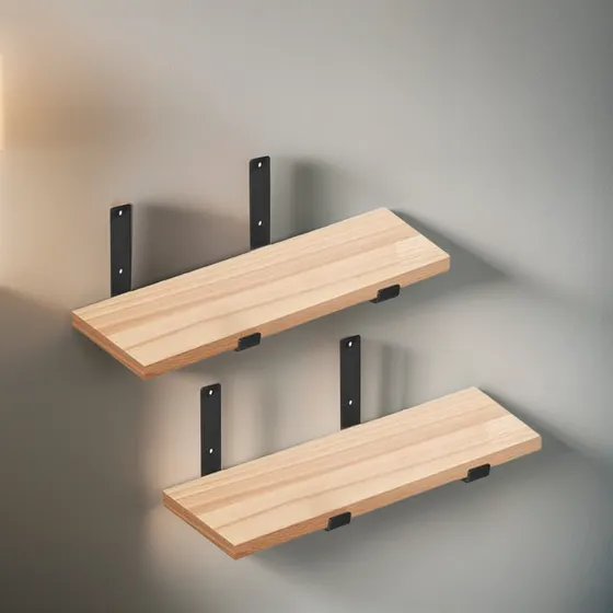 Estante Flotante: Soportes Metálicos 10  - S Con Tornillos
