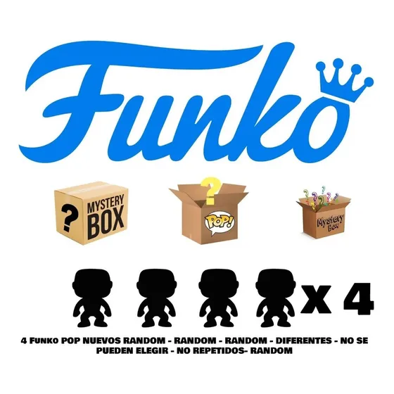 Funko Pop Mystery Box 4 Funko Pop