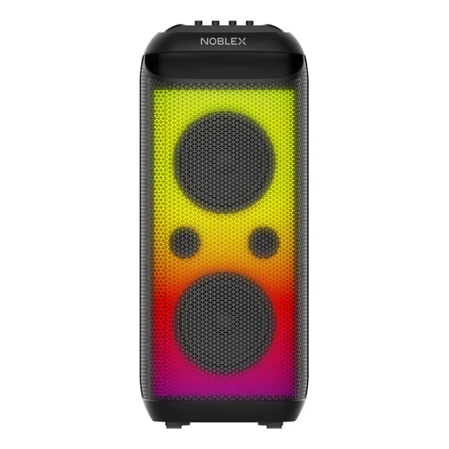Torre De Sonido Noblex Mnx1800 9800w Karaoke Doble Woofer