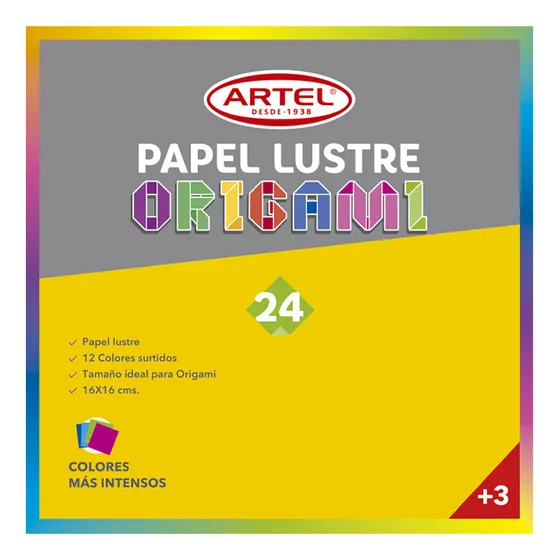 Papel Lustre Origami 16x16 Artel 24hjs