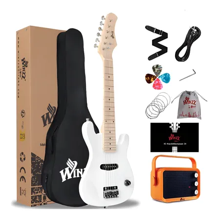 Guitarra Elétrica Infantil 30  Para Iniciantes, Destra