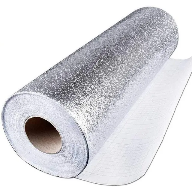 Papel Aluminio Autoadhesivo Papel Mural Cocina Laminas 3mts
