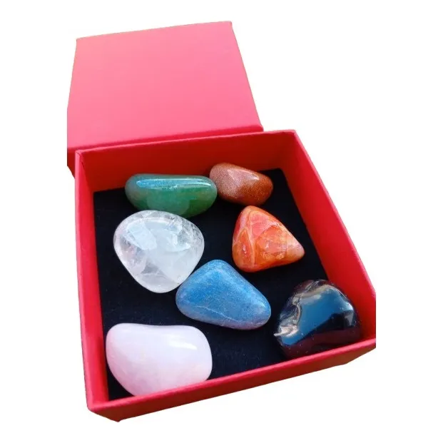 7 Chakras Piedras Rosadas, Amatistas, Cuarzo, Cristal