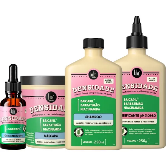 Lola Cosmetics Densidade Kit Restaurador 4 Itens