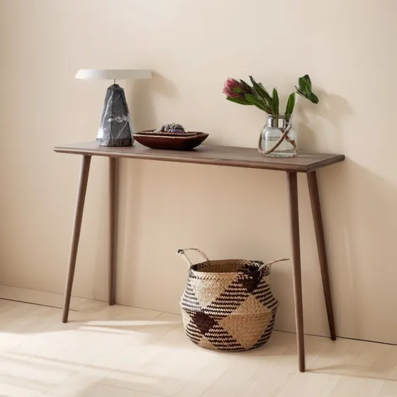 * Credenza Borbón Mesa Recibidor 80 Cm Nogal