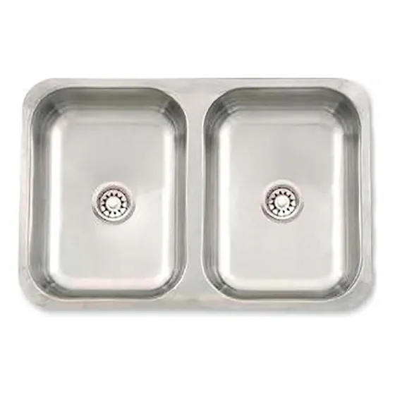 Bacha Acero Inoxidable 57x37x15 Mi Pileta Doble 104e Color Gris