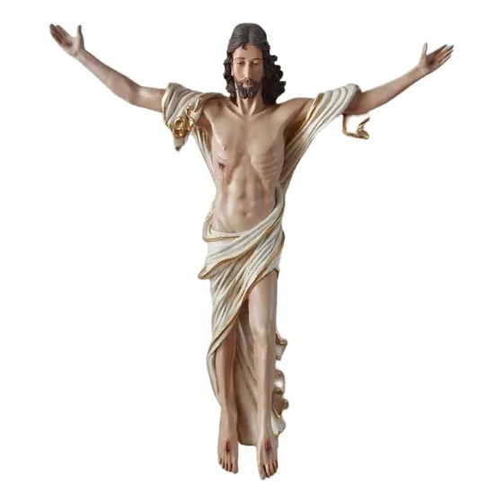 Cristo Ressuscitado Resina 1 Metro Linda Imagem!