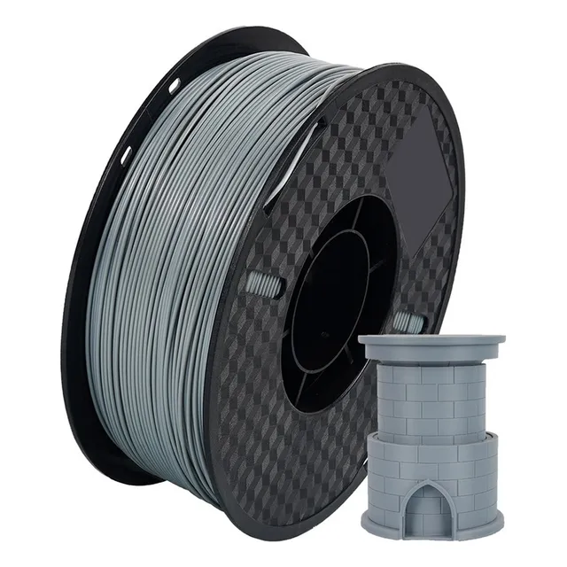 Filamento 3d Kingroon Asa 1kg 1.75mm Resistente Uv 100% Color Gris