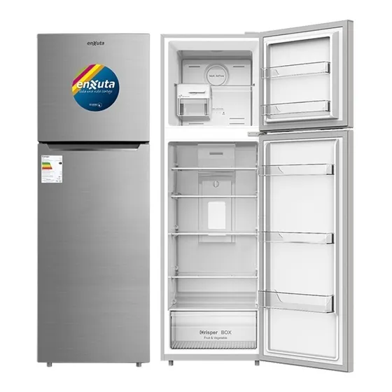 Refrigerador Heladera Con Freezer Frio Seco Plata Renx275i
