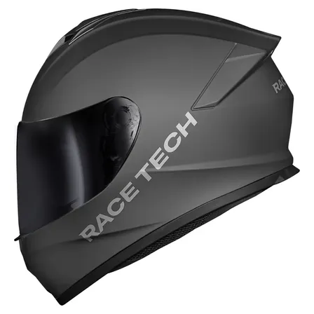 Capacete Moto Race Tech Hit Monocolor Cinza Fosco