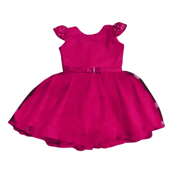 Vestidos Elegantes Ds Babystore Niñas Color Fucsia