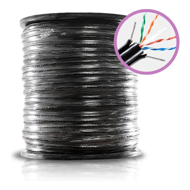 Cable Utp Para Elevador Cat6  23 Awg 100% Cobre 305m Enson
