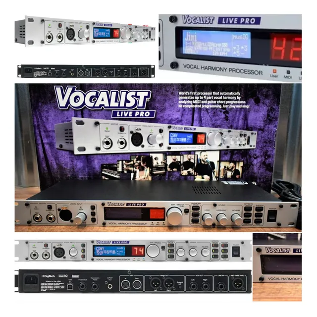 Digitech Vocalist Live Pro Rack Procesador De Efecto Guitarr