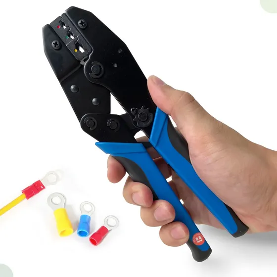 Alicate Crimpar Prensa Terminal Pré-isolado 0,5mm² Até 6mm²