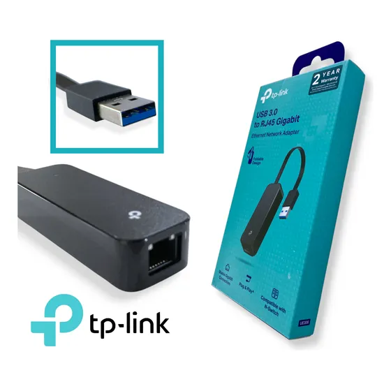 Adaptador Usb 3.0 A Rj45 Gigabit Ethernet Tp-link Ue306