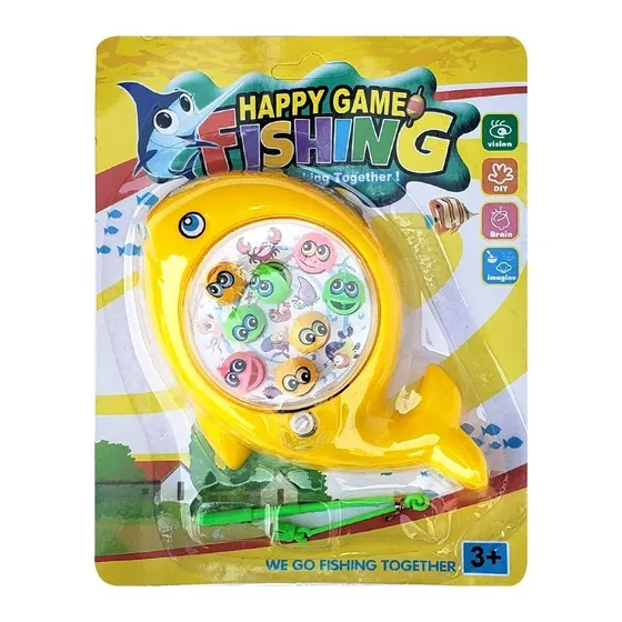 Juego De Pesca A Pilas Caña + Peces Pesca Magic Pez Tortuga