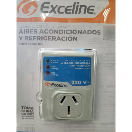Protector De Voltaje Enchufe Tipo Chino 220v Marca Exceline