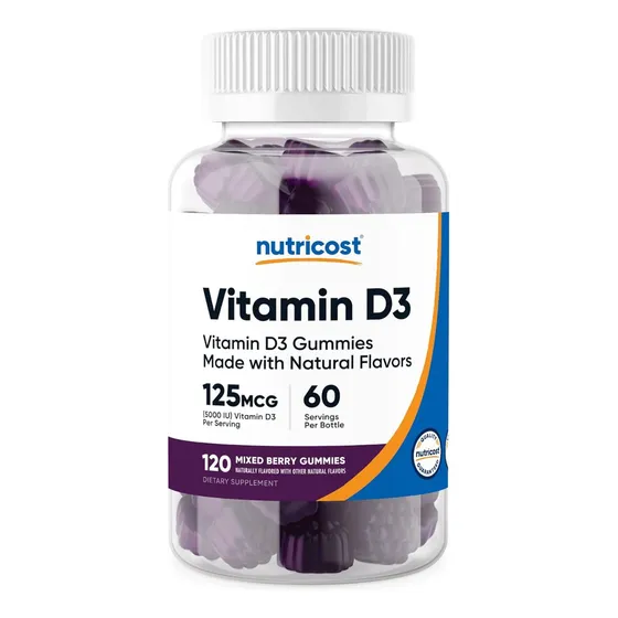Vitamina D3 125 Mcg Nutricost 120 Gomitas