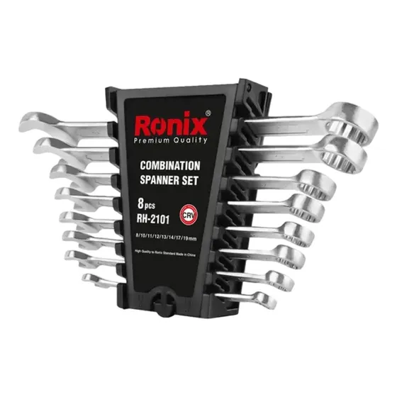 Juego De Llaves Combinadas Ronix Milimétricas Set. 8 Piezas 