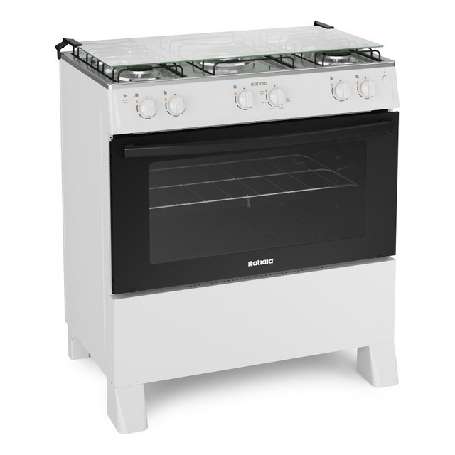 Fogão De Chão Star New Itatiaia Fogão 5 Bocas A Gás Branco 110v 220v Automático Fogão De Chão Star New Itatiaia Fogão 5 Bocas A Gás Branco 110v 220v Automático