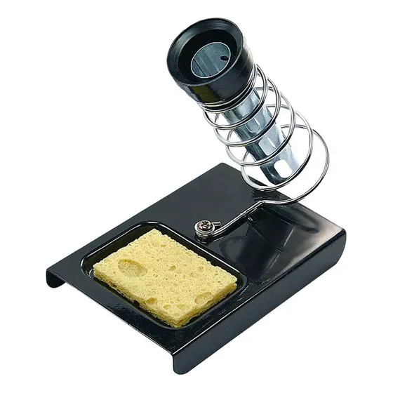 Suporte Ferro De Solda Com Mola E Esponja Vegetal - Kokay