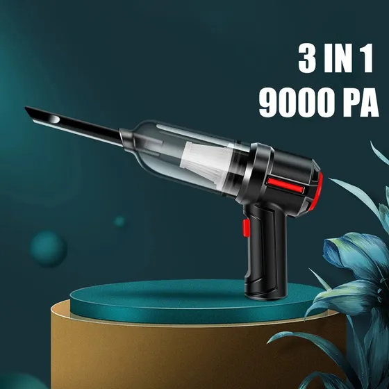 9000pa 120w Aspiradora De Coche Inalámbrica Portátil 3 En 1