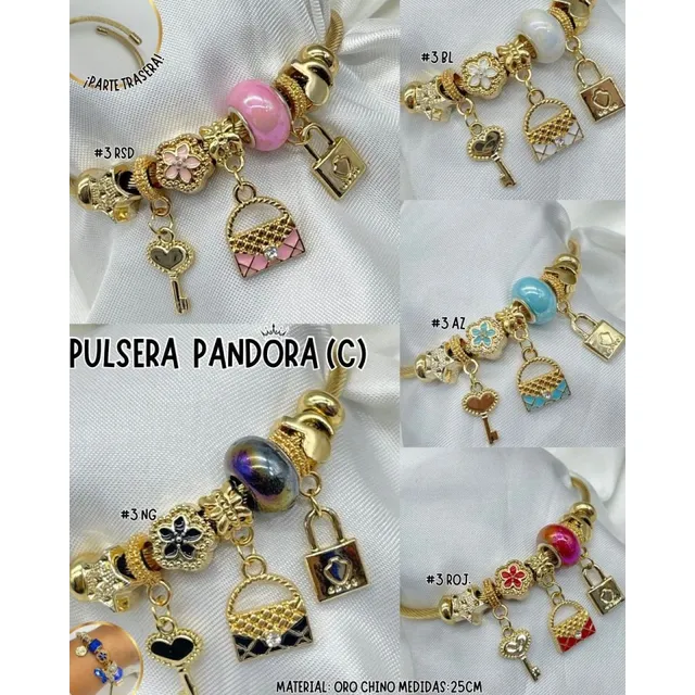 Pulsera Tipo Pandor De Moda Acero, Solo Al Mayor