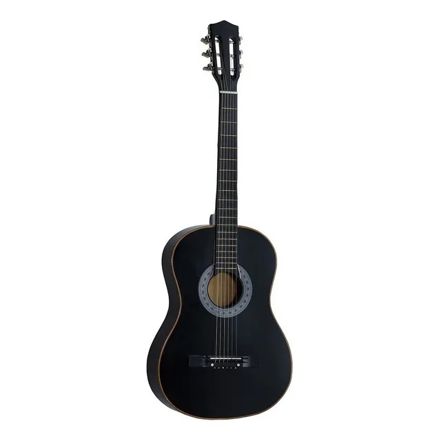 Violão Clássico Queen's Conthey D13751 Para Destros Preta Verniz