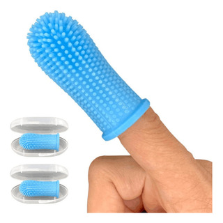 Cepillo De Dientes Azul De Silicona Para Limpieza De Dedos P Cepillo De Dientes Azul De Silicona Para Limpieza De Dedos P