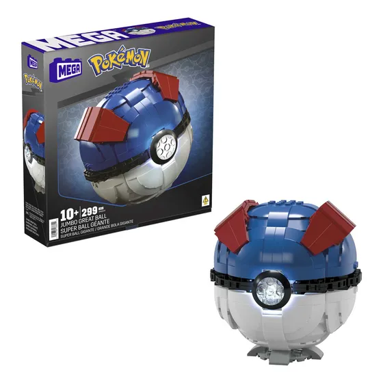 Brinquedo de construção Mega Pokémon Jumbo Pokébola