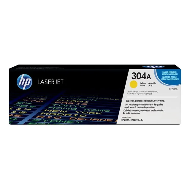 Tóner Hp 304a Color Amarillo Cc532a Amarillo
