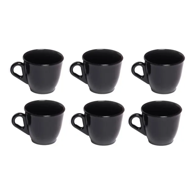 12 Xícara Café Chá Cor Tifany Plástico Acrílico Pequena