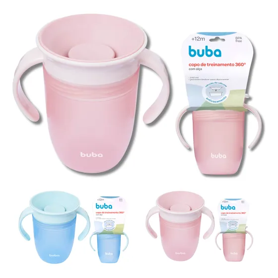 Copo Transição Antivazamento 210ml 360° Infantil Bebê +12m